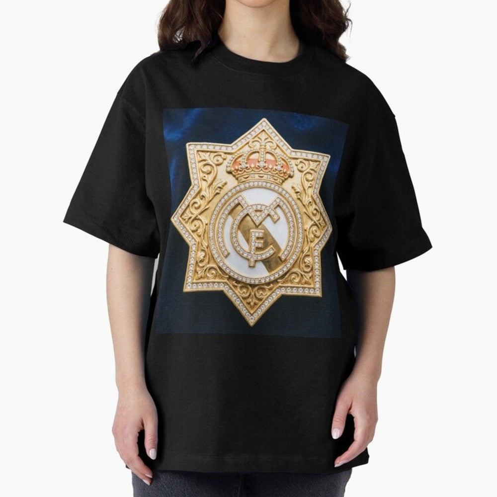 Escudo del Realma Oversized T-Shirt Stand Proud for FIFA World Cup 2026 Made for Messi and Cristiano Ronaldo, Brazil Energy, Goal Celebration Energy, Supporter Heritage, Football Icons and Worldwide Tournament Joy; Made for Die Hard Supporters,