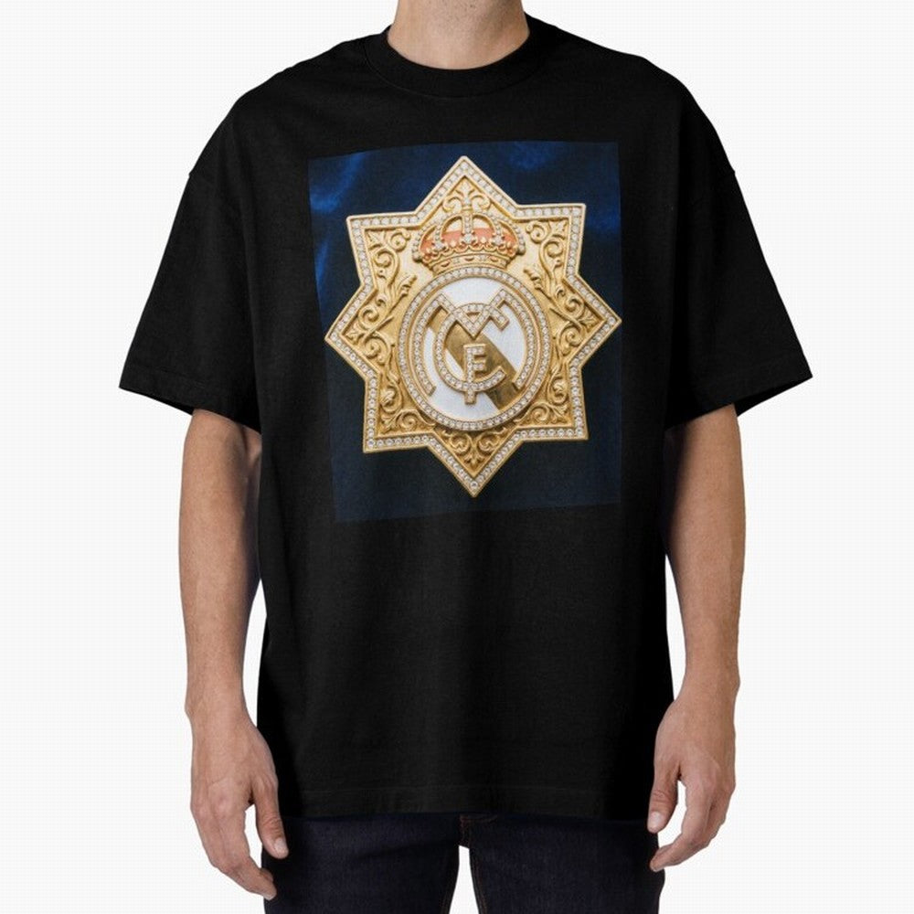 Escudo del Realma Oversized T-Shirt Stand Proud for FIFA World Cup 2026 Made for Messi and Cristiano Ronaldo, Brazil Energy, Goal Celebration Energy, Supporter Heritage, Football Icons and Worldwide Tournament Joy; Made for Die Hard Supporters,