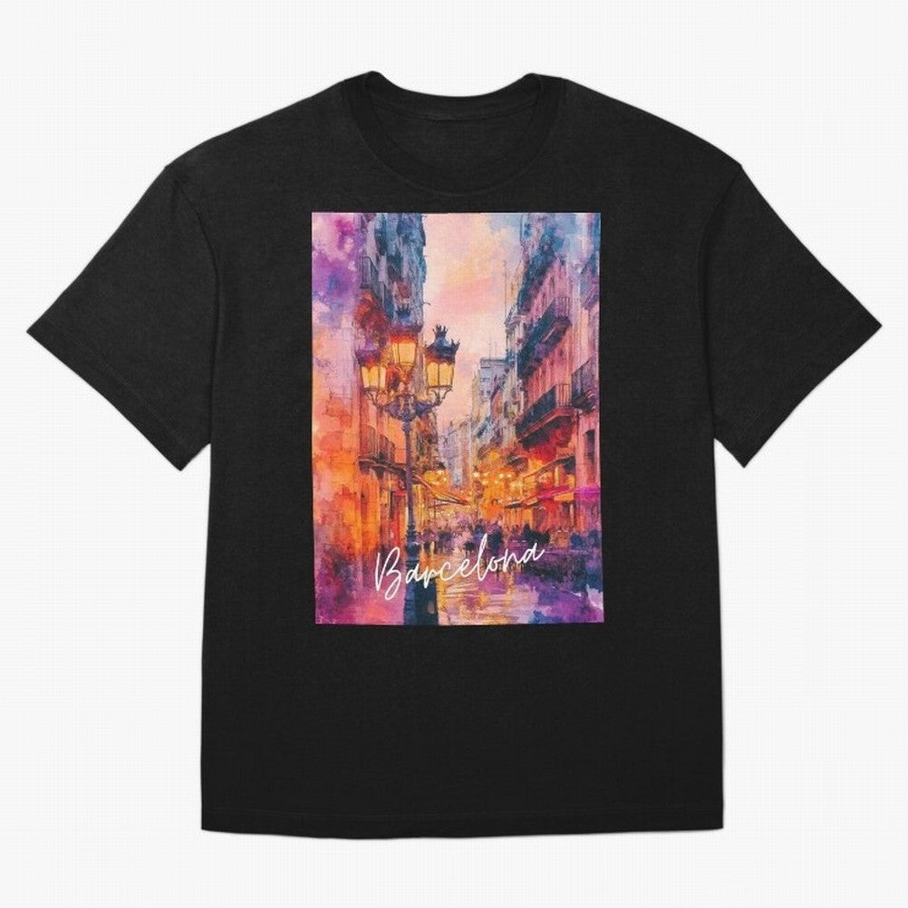 Barcelona Oversized T-Shirt Show Your Tournament Heart for the FIFA World Cup 2026 Journey through Mbappe Highlights, Spain Pride, Worldwide Fan Energy, Dramatic Goals, Stadium Lights and Championship Celebrations; Ideal for Football Dads, Football