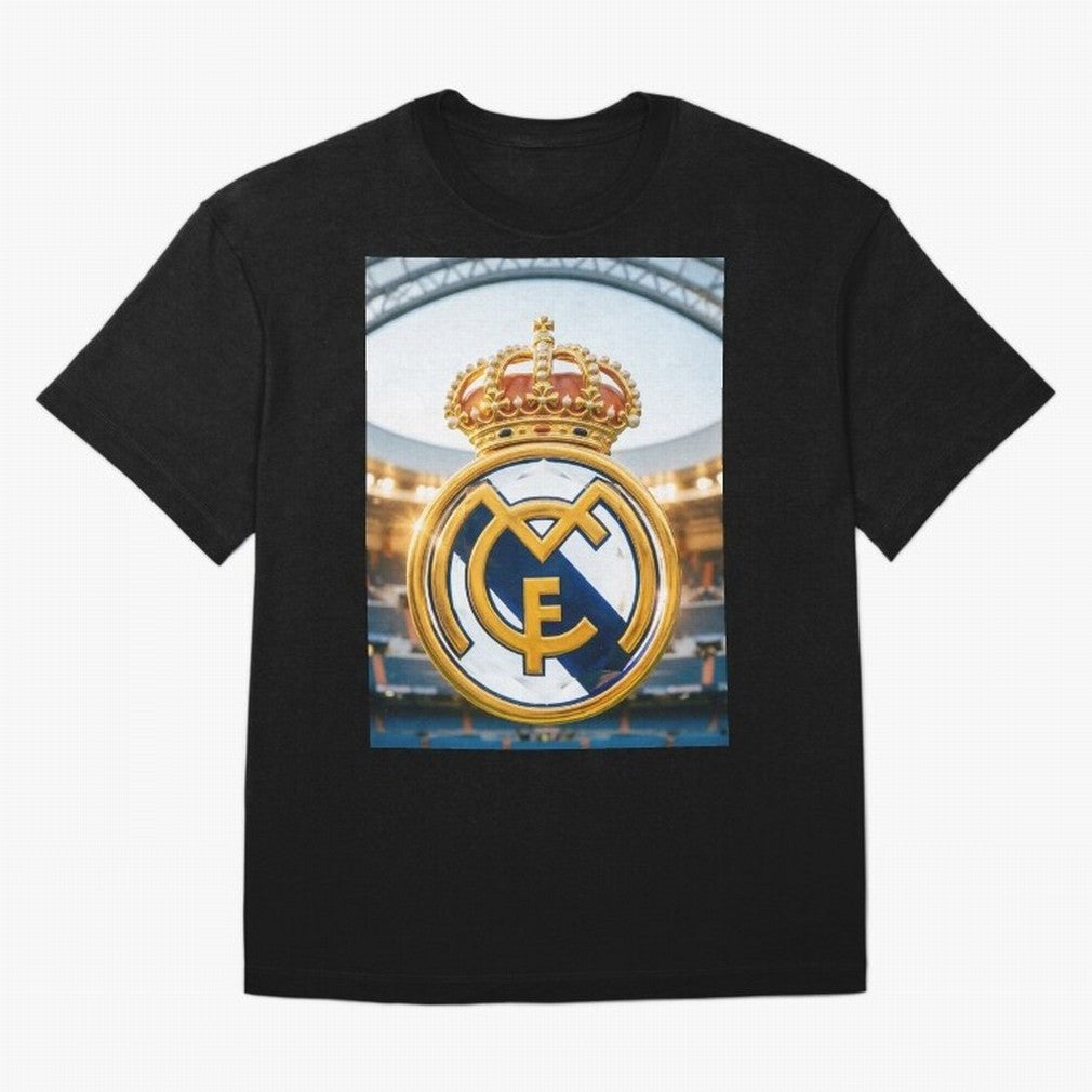 Realeza Madridista Oversized T-Shirt Cheer for FIFA World Cup 2026 Group Stage Celebrating Cristiano Ronaldo, Haaland and CR7, Argentina Energy, Match Day Excitement, Supporter Culture, Golden Goals and Global Football Passion; Great for Watch