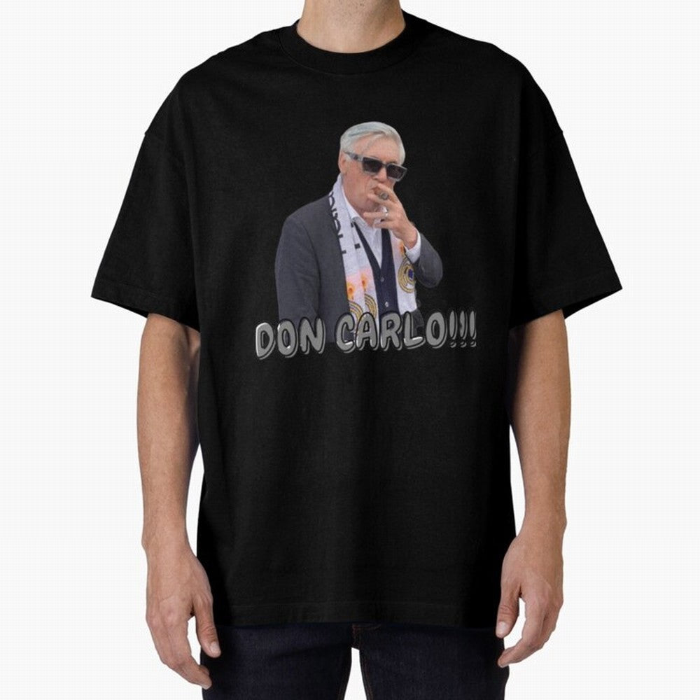 Don Carlo Ancelotti Oversized T-Shirt Bring Champion Energy into FIFA World Cup 2026 Group Stage Centered on Haaland, England Energy, Champion Mindset, Group Stage Buzz, Knockout Tension and Passionate Fan Culture; Perfect for Fans, Collectors,
