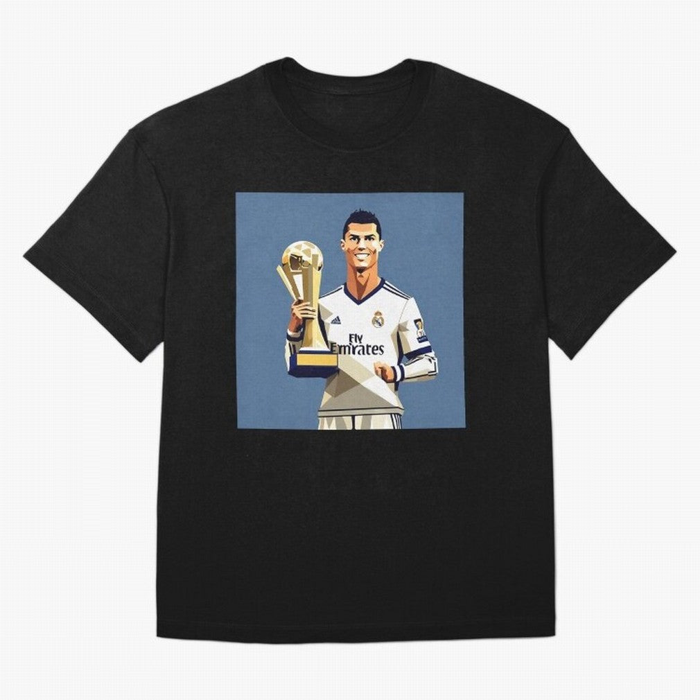 Cristiano Ronaldo Cr7 The Best Artwork Futbol Soccer Oversized T-Shirt Follow Every Goal of FIFA World Cup 2026 for Fans of Mbappe and Brazil, Bringing Global Supporter Spirit, Legendary Goals, National Colors and Tournament Celebration; Perfect