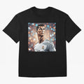 Ronaldo Cr7 Cristiano The Goat Artwork Futbol Soccer Oversized T-Shirt Represent Fans Who Live for FIFA World Cup 2026 Group Stage for Fans of Haaland and Mbappe and Argentina, Bringing Football History, Final Match Energy, Crowd Noise and Once in