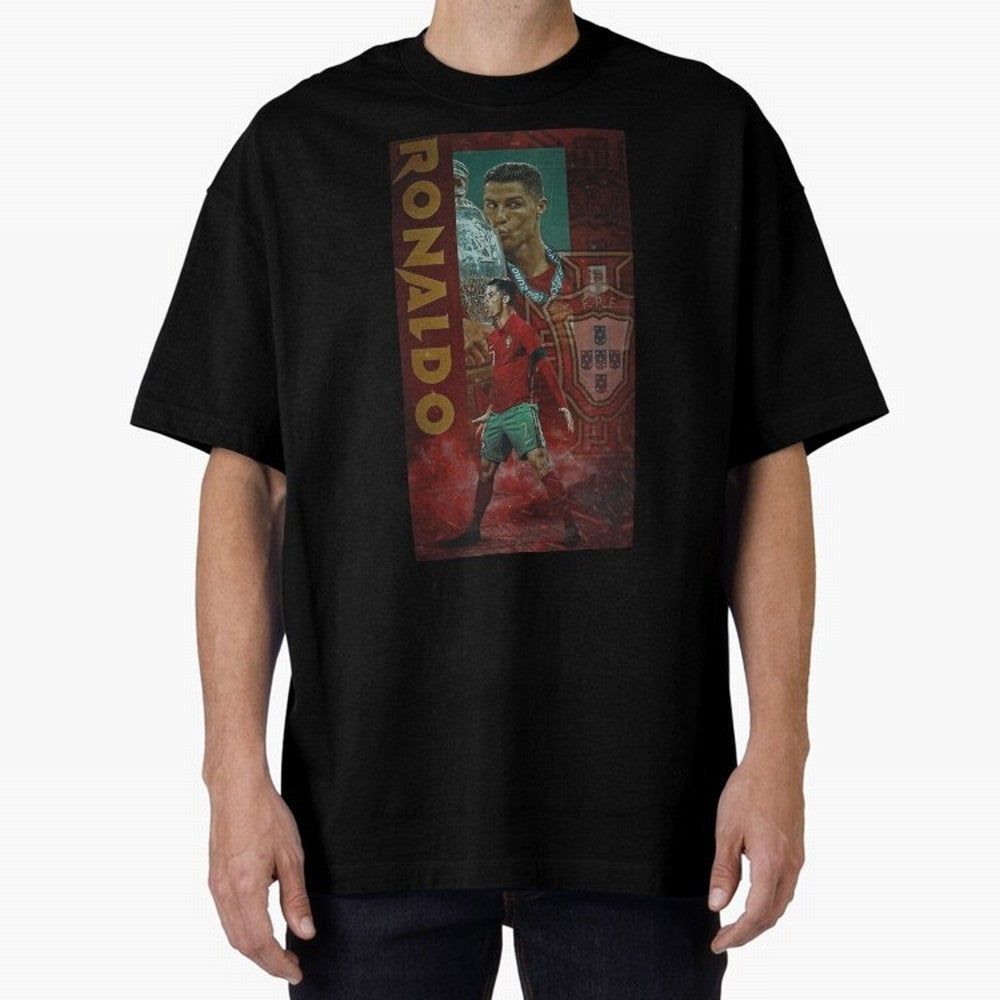 Cristiano Ronaldo Oversized T-Shirt Turn Football Passion into Match Day Hype around FIFA World Cup 2026 USA Canada Mexico, CR7, Portugal, Football History, Final Match Energy, Crowd Noise and Once in a Lifetime Moments; Created for Match Day