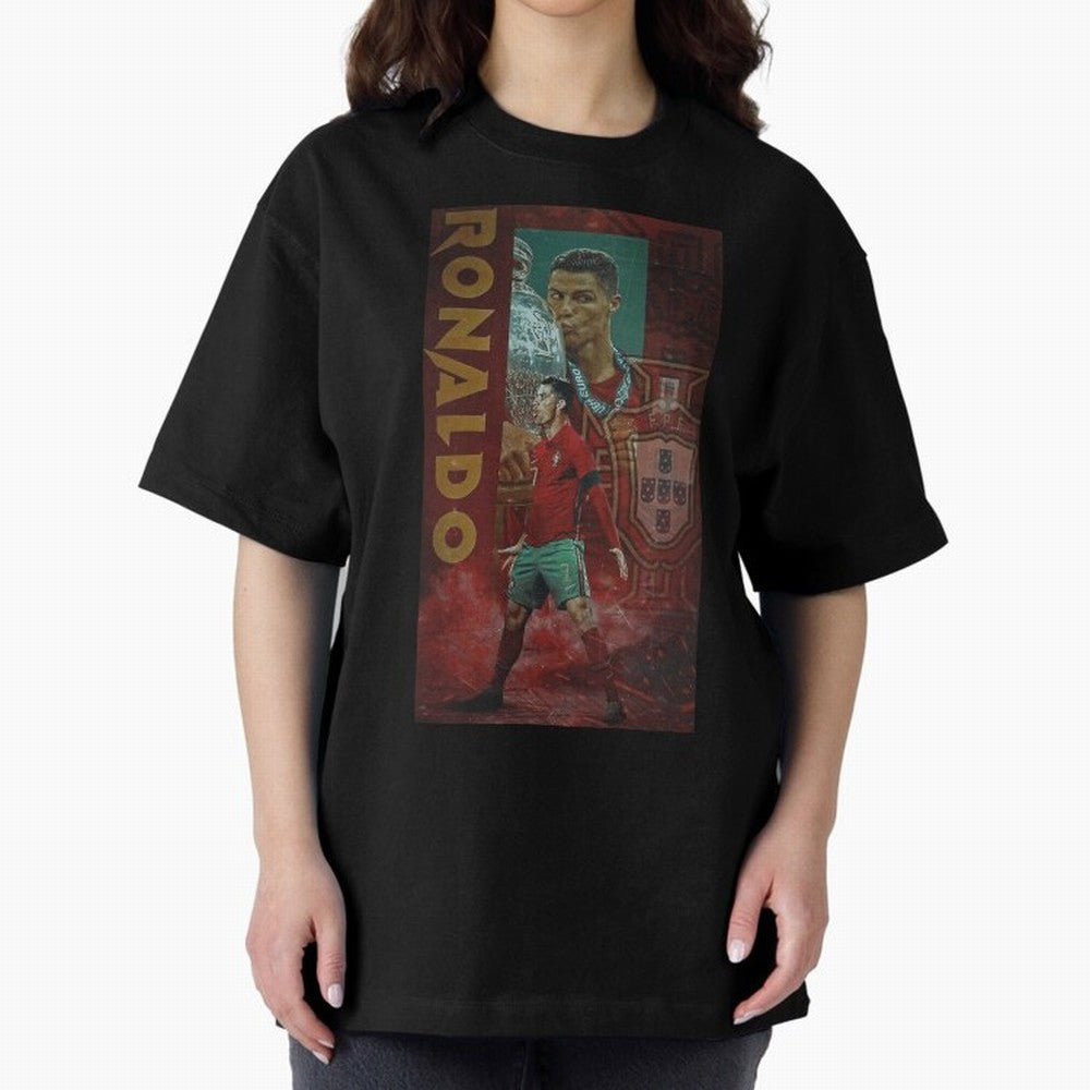 Cristiano Ronaldo Oversized T-Shirt Turn Football Passion into Match Day Hype around FIFA World Cup 2026 USA Canada Mexico, CR7, Portugal, Football History, Final Match Energy, Crowd Noise and Once in a Lifetime Moments; Created for Match Day
