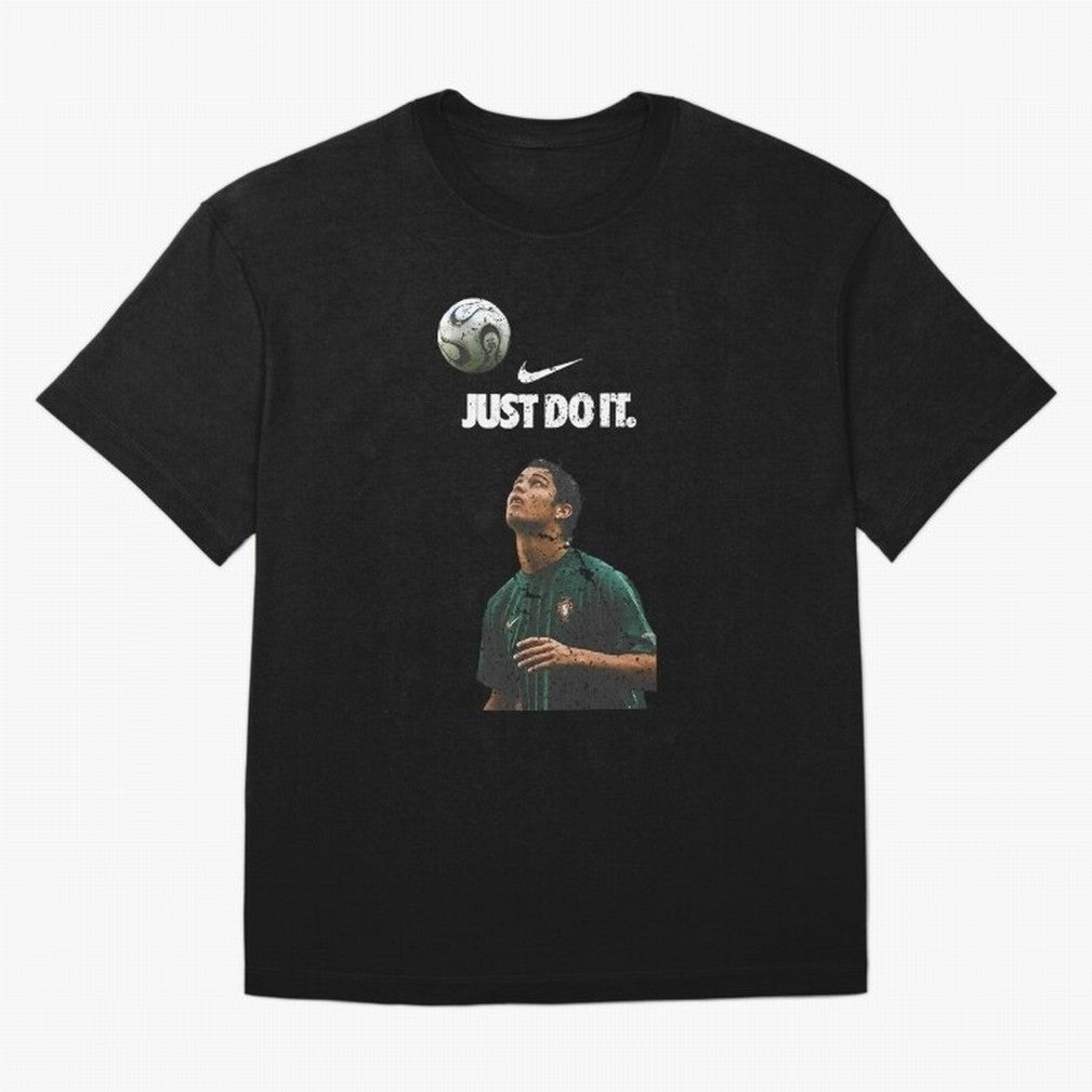 Cristiano Ronaldo Just Do It Oversized T-Shirt Celebrate Football Heritage in Match Day Hype around FIFA World Cup 2026 Group Stage, Mbappe, Netherlands, Worldwide Fan Energy, Dramatic Goals, Stadium Lights and Championship Celebrations; Perfect