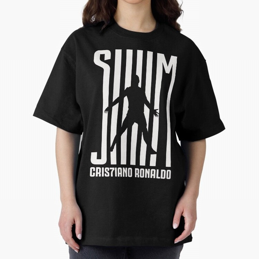 Cristiano Ronaldo - SIM Oversized T-Shirt Bring Global Tournament Vibes to Match Day Hype around FIFA World Cup 2026 Group Stage, Messi and Cristiano Ronaldo, Spain, Football Festival Excitement, Trophy Ambitions, Country Rivalries and Star Player