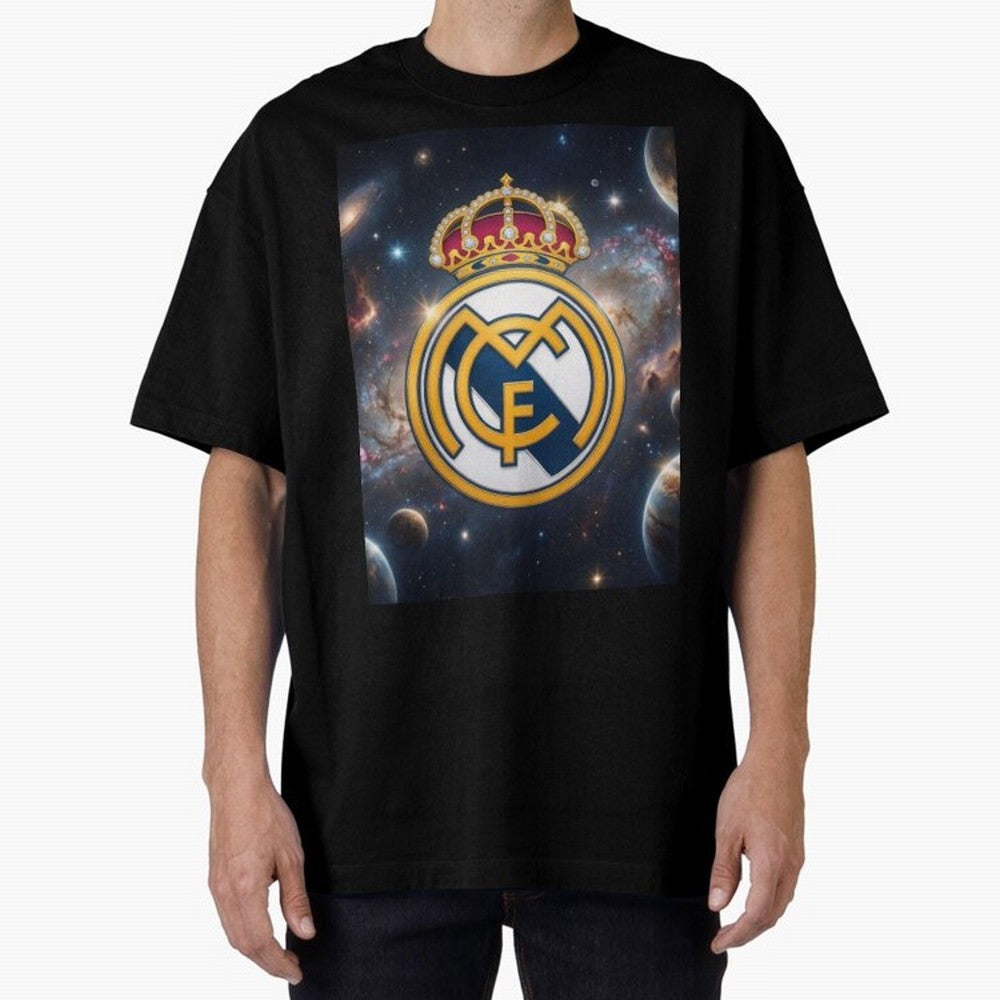 La Galaxia del Real Madrid Oversized T-Shirt Show Your Tournament Heart for FIFA World Cup 2026 Group Stage for Fans of Mbappe and Neymar and Argentina, Bringing Fan Favorite Moments, National Team Passion, Big Match Drama and Soccer History; Made