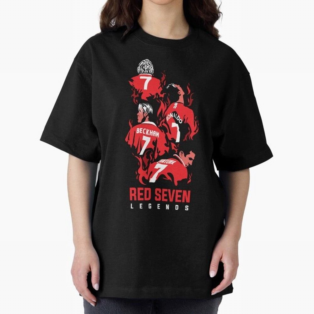 The Red Seven - Man Utd Oversized T-Shirt Follow the Final Road of Global Football Passion for FIFA World Cup 2026, Highlighting Mbappe and Neymar, France, Football Festival Excitement, Trophy Ambitions, Country Rivalries and Star Player Buzz;