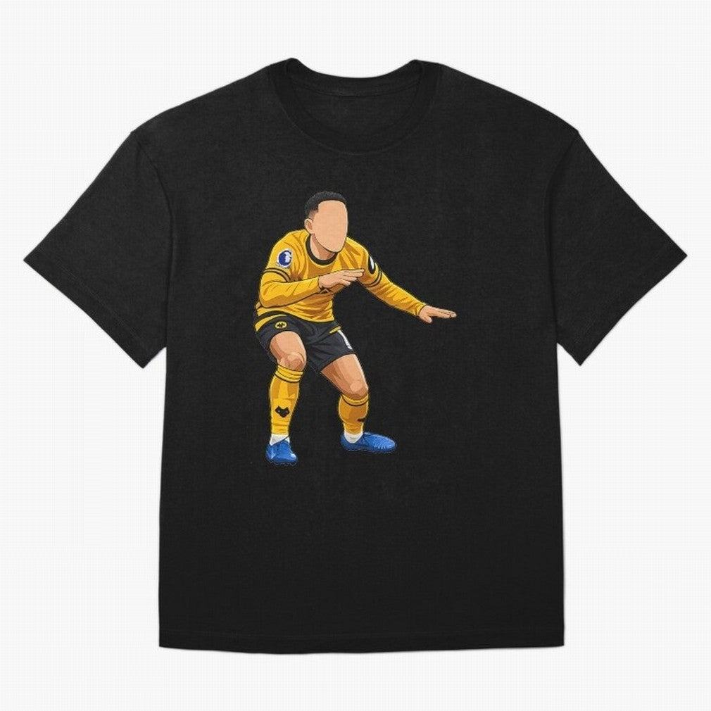 Matheus Cunha Goal Celebration Dance Oversized T-Shirt Celebrate Global Passion for FIFA World Cup 2026 Driven by Haaland and Mbappe, Spain and Netherlands Energy, Sports Nostalgia, International Competition, Famous Players and Unforgettable