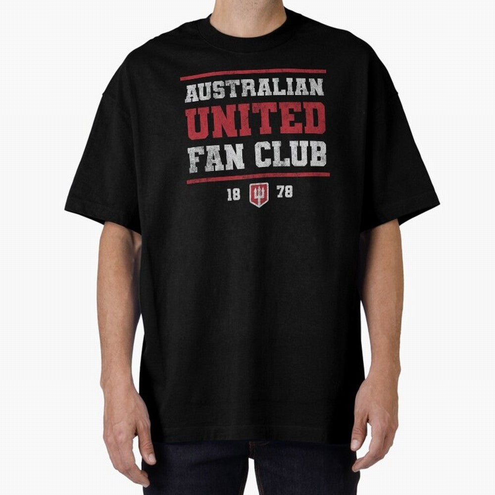 Australian United Fan Club Oversized T-Shirt Stand Proud for Match Day Hype around FIFA World Cup 2026, Cristiano Ronaldo, Haaland and CR7, Argentina and Brazil, Global Supporter Spirit, Legendary Goals, National Colors and Tournament Celebration;