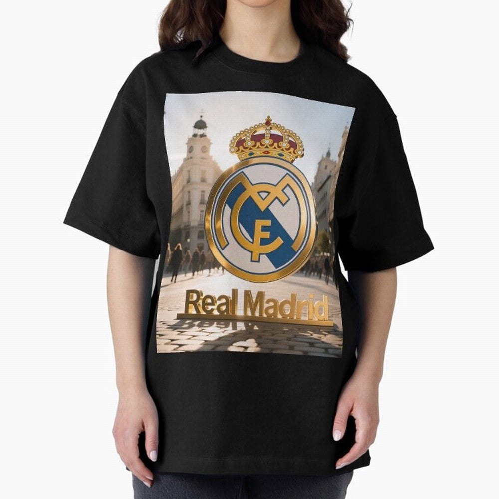 As¨ª as¨ª as¨ª Gana el Madrid Oversized T-Shirt Celebrate Football Heritage in FIFA World Cup 2026 for Fans of Mbappe and Germany, Bringing Stadium Memories, Football Loyalty, International Chants and Championship Tradition; Made for Die Hard