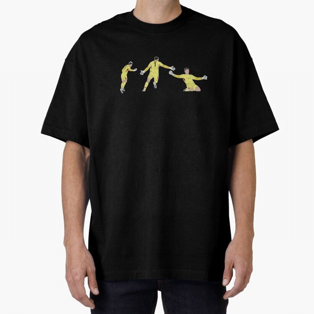 Anatoliy Trubin Last Minute Header Goal Celebration Oversized T-Shirt Make the Season About FIFA World Cup 2026 Group Stage Driven by CR7 and Messi, France and Portugal Energy, Worldwide Fan Energy, Dramatic Goals, Stadium Lights and Championship