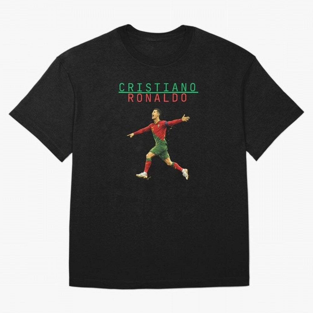 Ronaldo Oversized T-Shirt Carry the Colors and Pride of Match Day Hype around FIFA World Cup 2026 USA Canada Mexico, Haaland and Mbappe, France and Portugal, Worldwide Fan Energy, Dramatic Goals, Stadium Lights and Championship Celebrations; Ideal