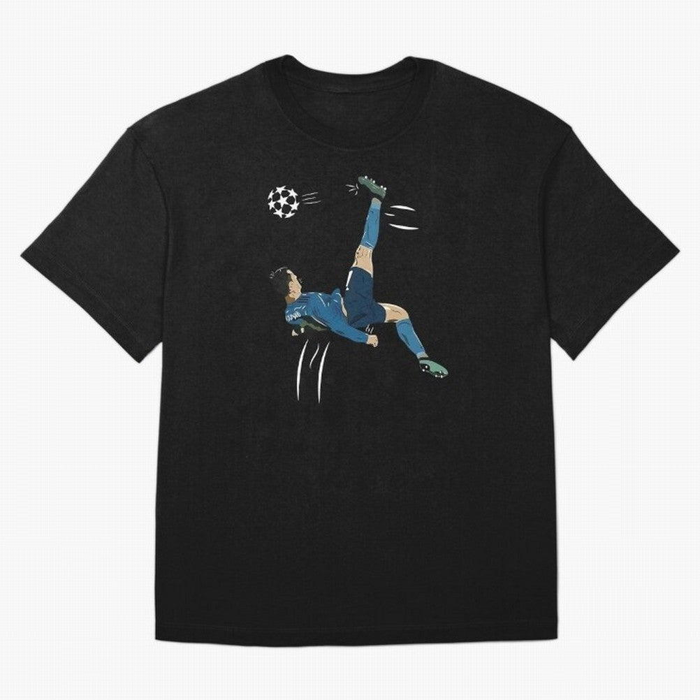 Cristiano Ronaldo Bicycle Kick Oversized T-Shirt Celebrate Football Dreams Across FIFA World Cup 2026 USA Canada Mexico for Fans of Cristiano Ronaldo and Germany, Bringing Football Passion, Legendary Performances, Festival Vibes and Supporter