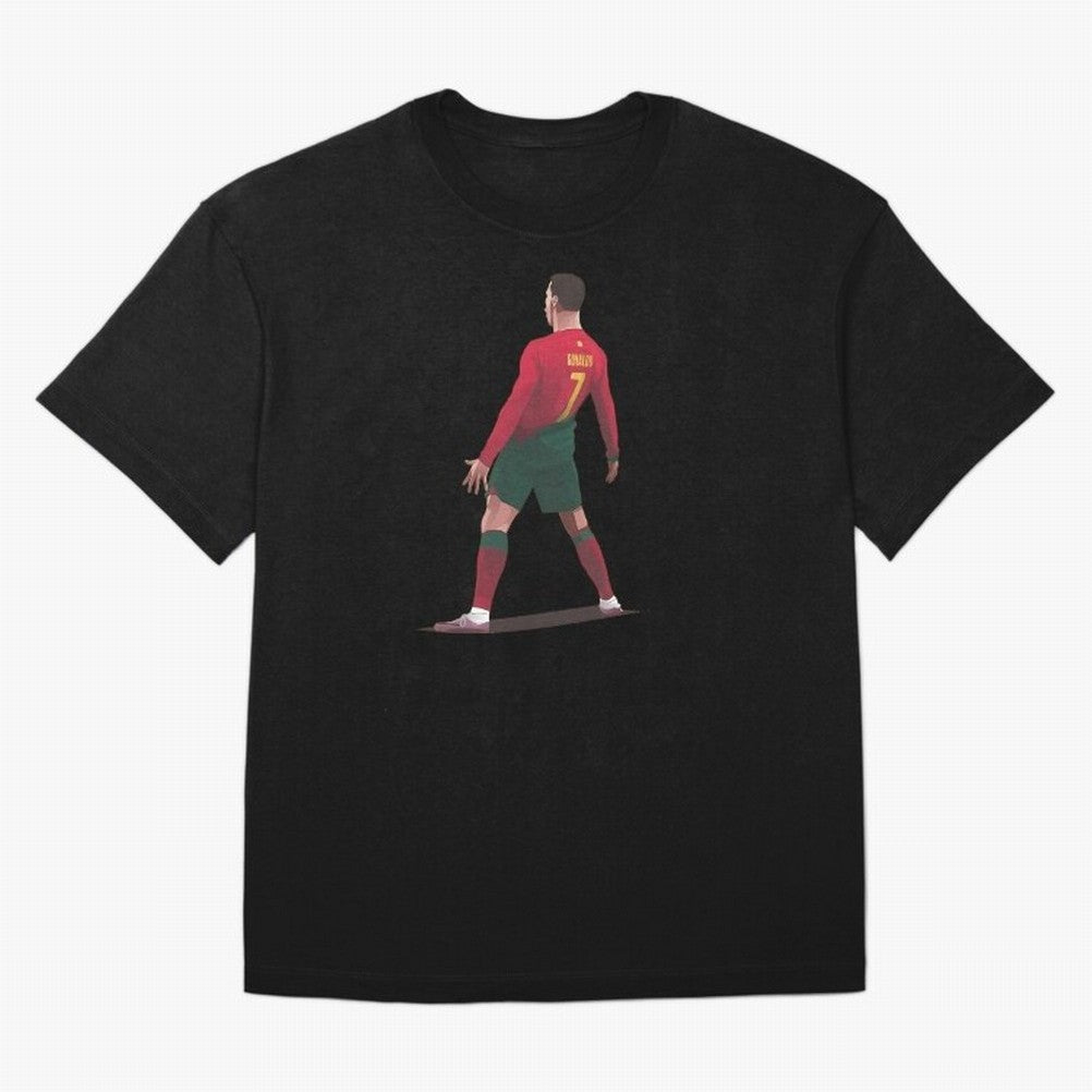 CR7 Celebration Pose Oversized T-Shirt Show Match Day Excitement for Global Football Passion for FIFA World Cup 2026, Made for CR7, Argentina, France and Brazil, Match Day Excitement, Supporter Culture, Golden Goals and Global Football Passion;