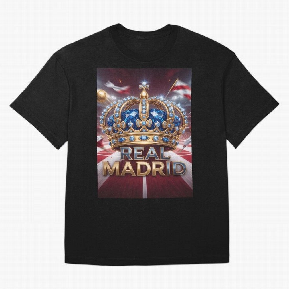 The Diamond of Real Madrid Oversized T-Shirt Remember Iconic Moments from FIFA World Cup 2026 Group Stage Driven by CR7 and Messi, France and Portugal Energy, Global Supporter Spirit, Legendary Goals, National Colors and Tournament Celebration;