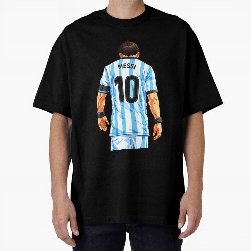 Messi Argentina 10 Oversized T-Shirt Celebrate the Next Chapter of FIFA World Cup 2026 Featuring Neymar, Haaland and Cristiano Ronaldo, Spain and Netherlands Energy, Football Passion, Legendary Performances, Festival Vibes and Supporter Community;