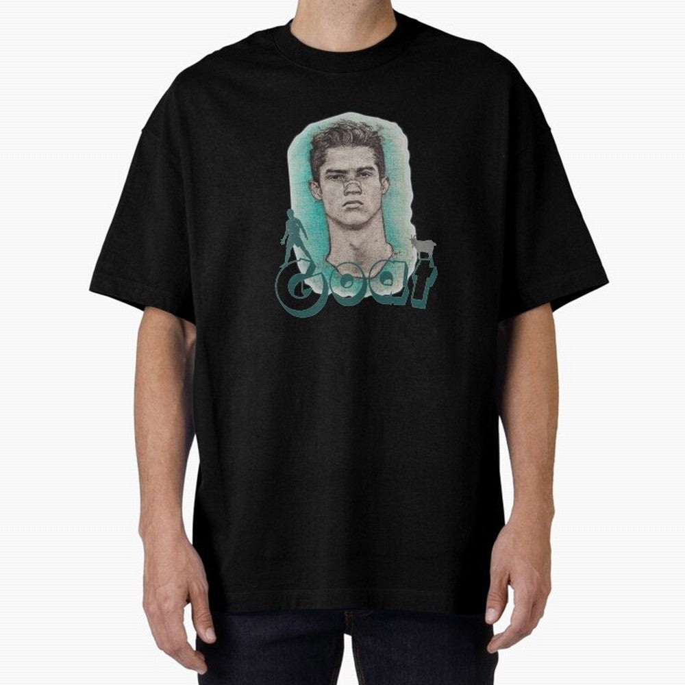 Cristiano Ronaldo - The Goat Oversized T-Shirt Make the Season About FIFA World Cup 2026 USA Canada Mexico for Fans of Messi and Brazil, Bringing Championship Spirit, Famous Goals, Roaring Crowds and International Football Unity; Ideal for Football