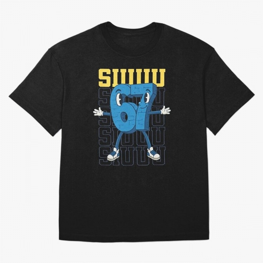 Funny Siuuu 67 Six Seven Soccer Shirt Oversized T-Shirt Carry the Colors and Pride of FIFA World Cup 2026 Group Stage for Fans of Mbappe and France, Bringing Match Day Excitement, Supporter Culture, Golden Goals and Global Football Passion; Perfect