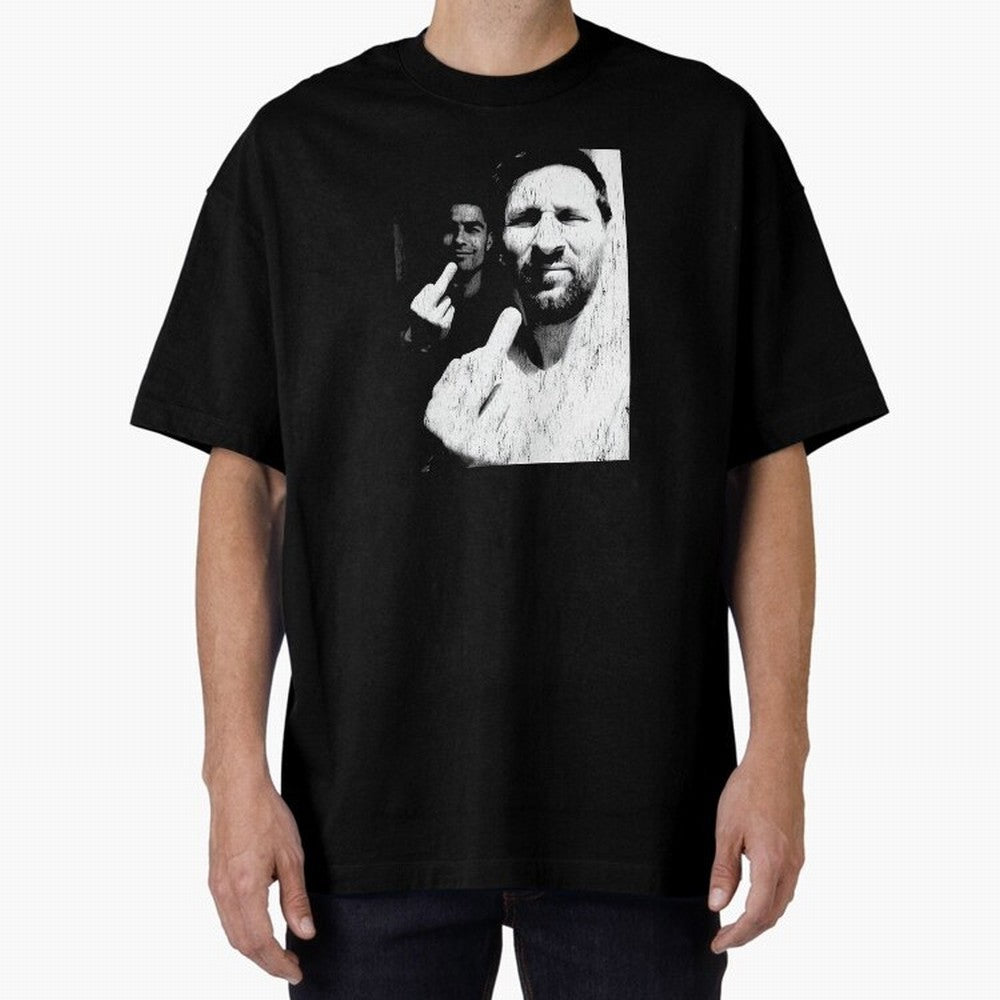 Cristiano Ronaldo & Messi Vintage Oversized T-Shirt Show Your Stadium Side during Global Football Passion for FIFA World Cup 2026 USA Canada Mexico, Centered on Mbappe, England, Champion Mindset, Group Stage Buzz, Knockout Tension and Passionate