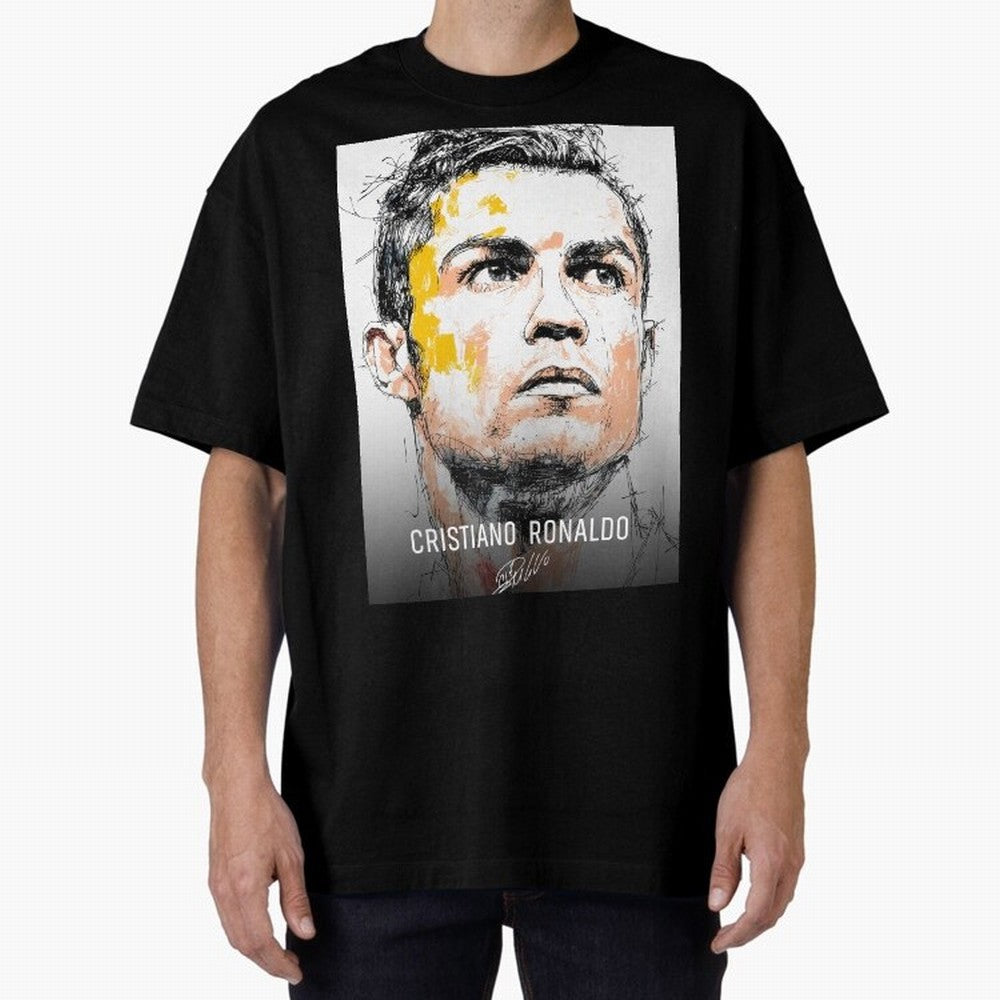 Cristiano Ronaldo Cr7 Football Soccer Player Icon Legend Power Oversized T-Shirt Enjoy FIFA World Cup 2026 Group Stage Spirit, Highlighting England, France and Netherlands, Neymar, Haaland and Cristiano Ronaldo, Football History, Final Match