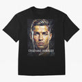 Cristiano Ronaldo Geometric Low Poly Soccer Legend Oversized T-Shirt Bring Home the FIFA World Cup 2026 Group Stage Journey through Neymar, Haaland and Cristiano Ronaldo Highlights, Portugal Pride, Tournament Hype, Historic Matchups, Family Viewing