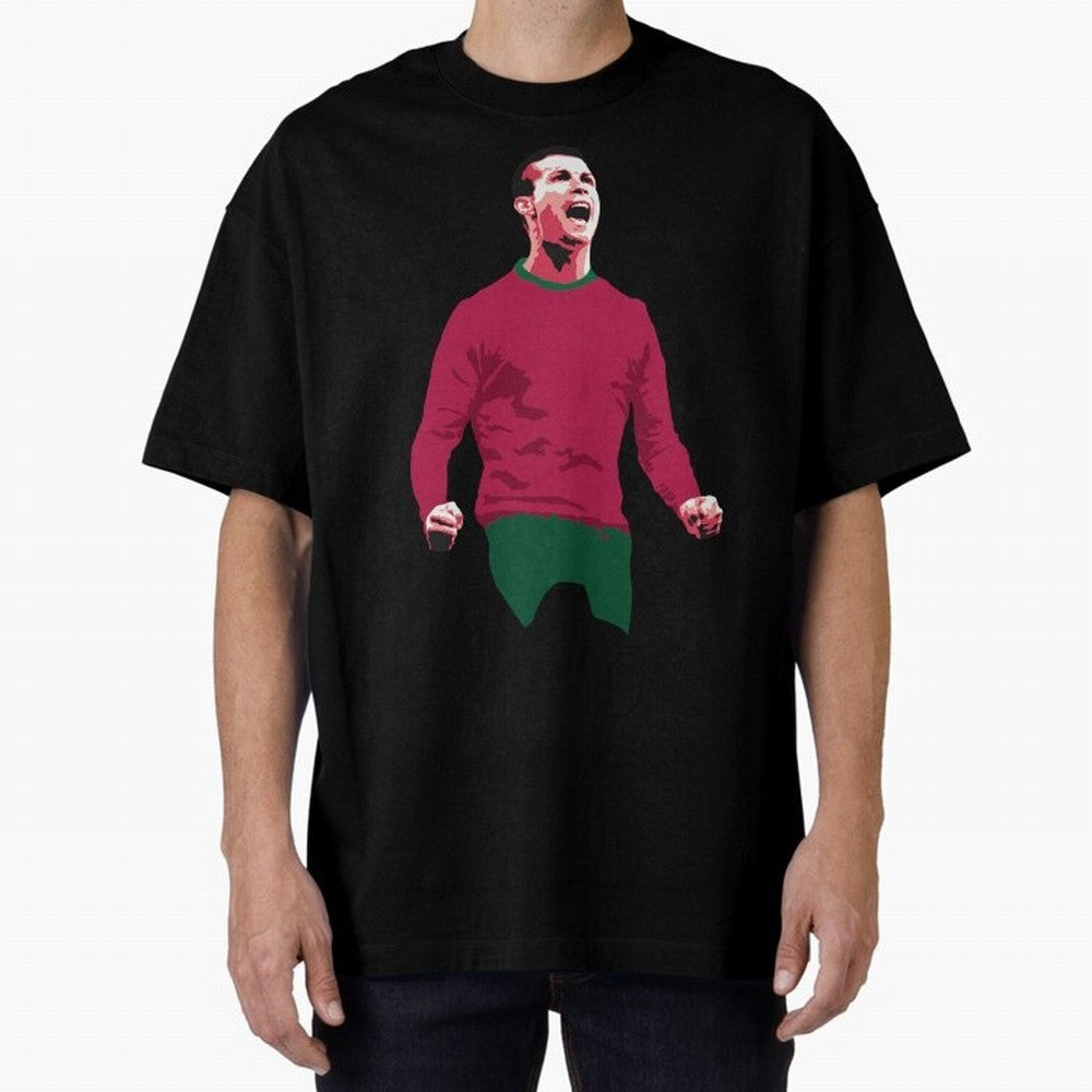Ronaldo Oversized T-Shirt Unlock FIFA World Cup 2026 Centered on CR7 and Messi, Argentina Energy, Game Day Rituals, Football Legends, Country Pride and the Road to the Final; Made for Die Hard Supporters, Soccer Lovers, Game Day Photos and