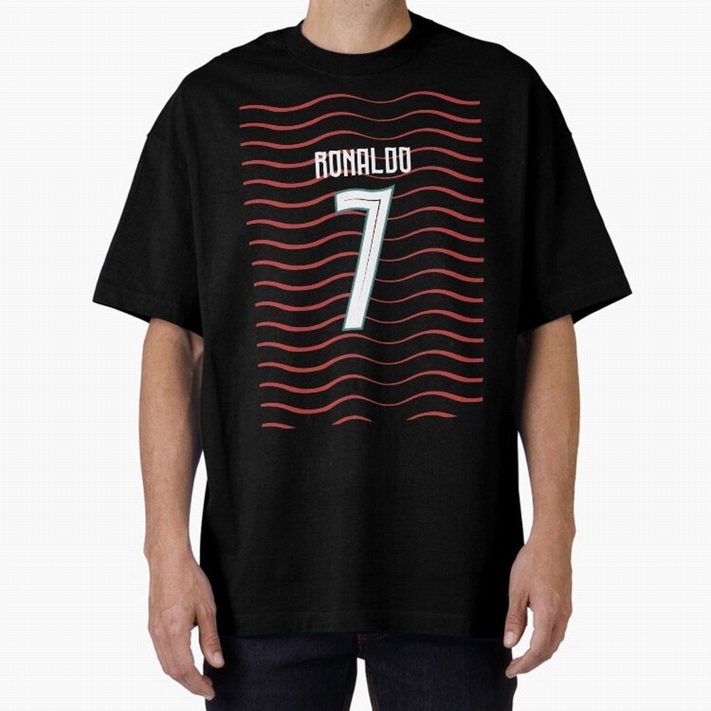 Cristiano Ronaldo Portugal Jersey 2026 World cup Oversized T-Shirt Create FIFA World Cup 2026 USA Canada Mexico Spirit, Celebrating England, Mbappe and Neymar, Fan Favorite Moments, National Team Passion, Big Match Drama and Soccer History; Created
