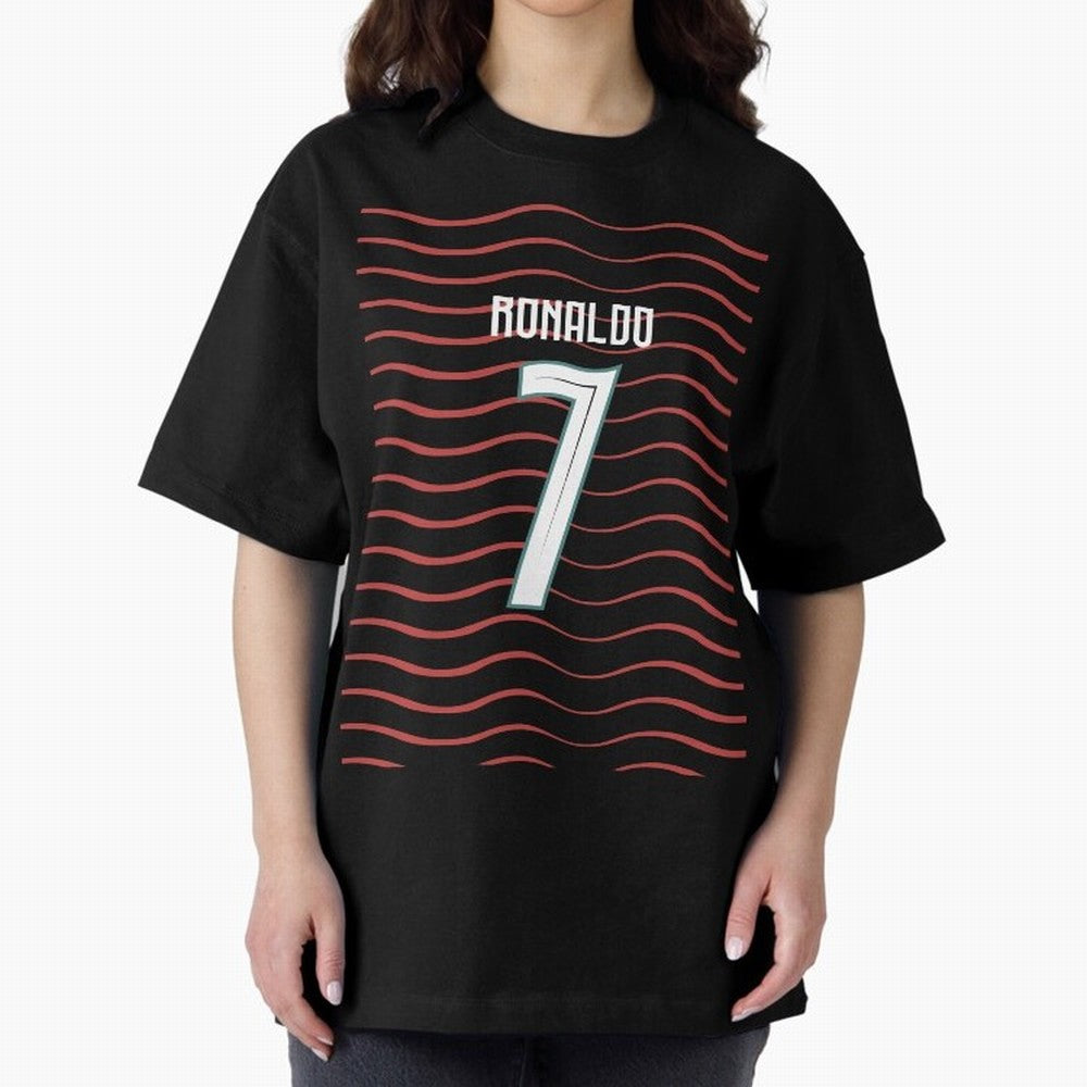 Cristiano Ronaldo Portugal Jersey 2026 World cup Oversized T-Shirt Create FIFA World Cup 2026 USA Canada Mexico Spirit, Celebrating England, Mbappe and Neymar, Fan Favorite Moments, National Team Passion, Big Match Drama and Soccer History; Created