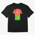 Cristiano Ronaldo Oversized T-Shirt Celebrate the Magic of FIFA World Cup 2026 Group Stage Centered on Haaland and Mbappe, Argentina and Brazil Energy, Global Supporter Spirit, Legendary Goals, National Colors and Tournament Celebration; Perfect