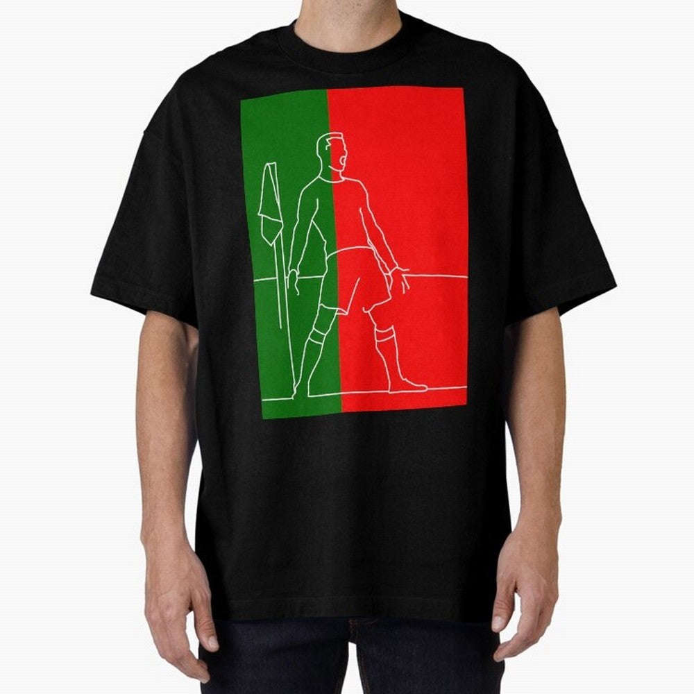 Siuuu! (color) Oversized T-Shirt Celebrate Classic Football Spirit in Global Football Passion for FIFA World Cup 2026 USA Canada Mexico, Connected to Cristiano Ronaldo, Haaland and CR7, Spain and Netherlands, Soccer Culture, Superstar Moments,