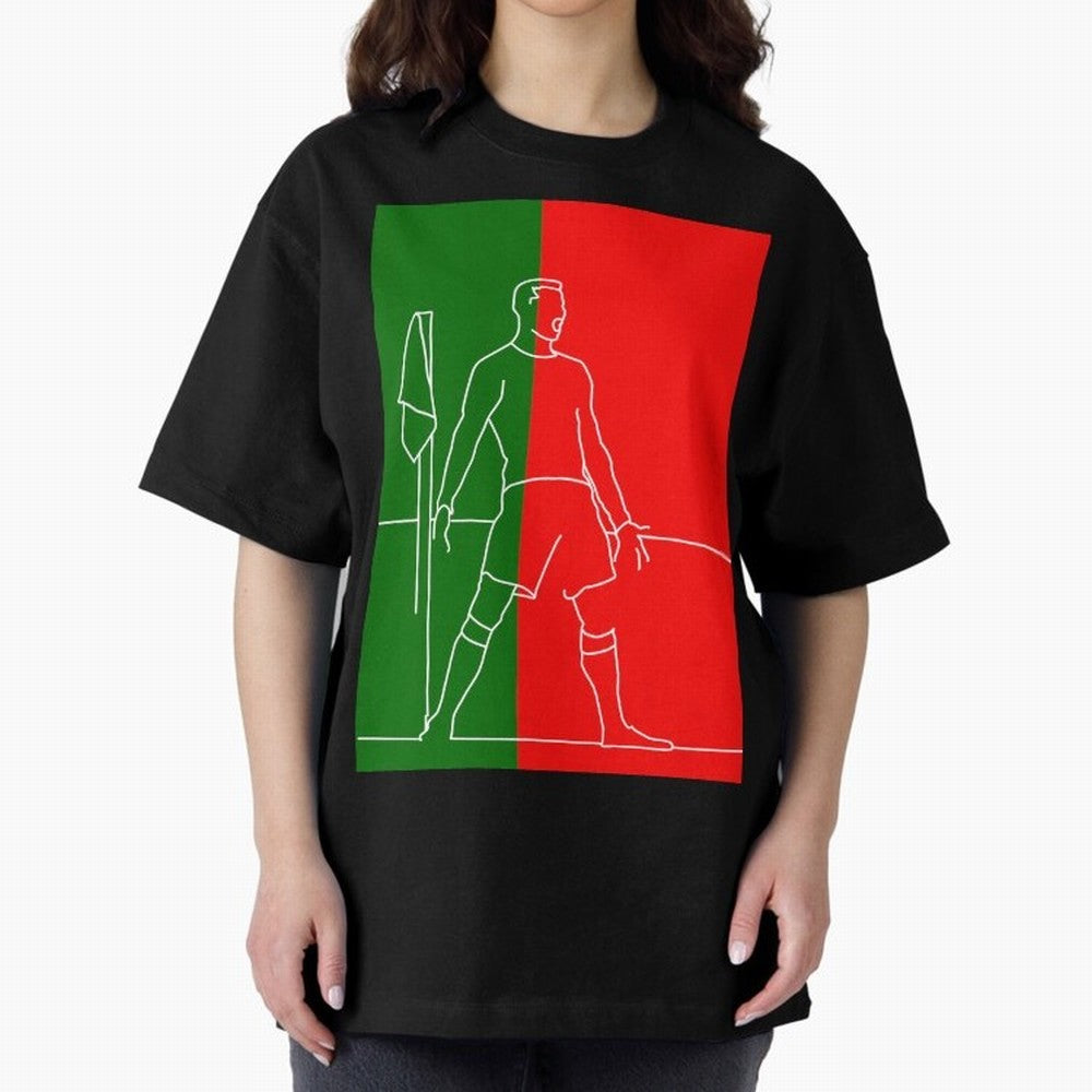 Siuuu! (color) Oversized T-Shirt Celebrate Classic Football Spirit in Global Football Passion for FIFA World Cup 2026 USA Canada Mexico, Connected to Cristiano Ronaldo, Haaland and CR7, Spain and Netherlands, Soccer Culture, Superstar Moments,