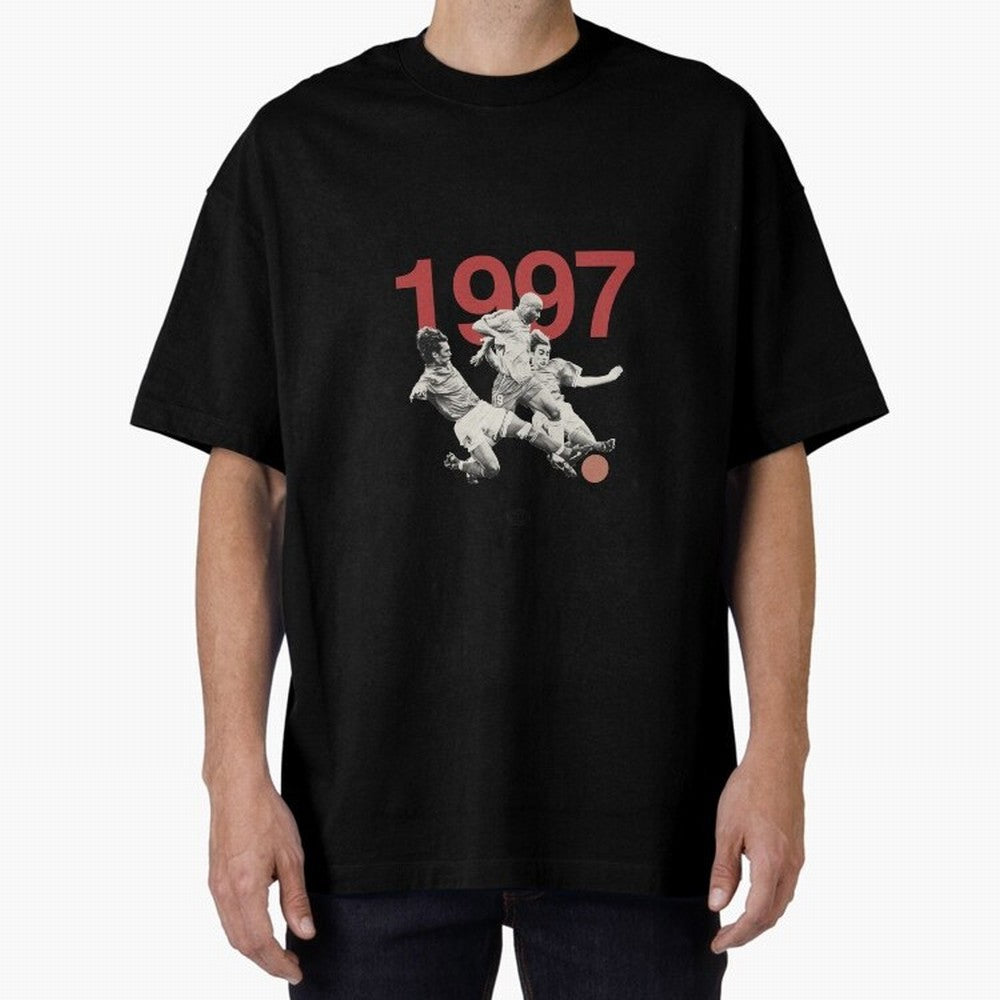 Ronaldo Maldini Cannavaro Tournoi de France 1997 Oversized T-Shirt Showcase the FIFA World Cup 2026 Group Stage Journey through Mbappe and Neymar Highlights, England Pride, Game Day Rituals, Football Legends, Country Pride and the Road to the