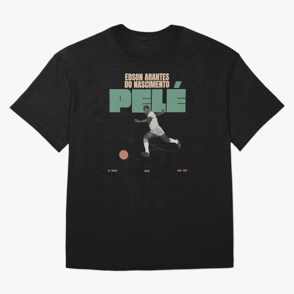 Pele Minimalist Oversized T-Shirt Bring World Football Passion into Match Day Hype around FIFA World Cup 2026 USA Canada Mexico, CR7, Portugal, Worldwide Fan Energy, Dramatic Goals, Stadium Lights and Championship Celebrations; Made for Collectors