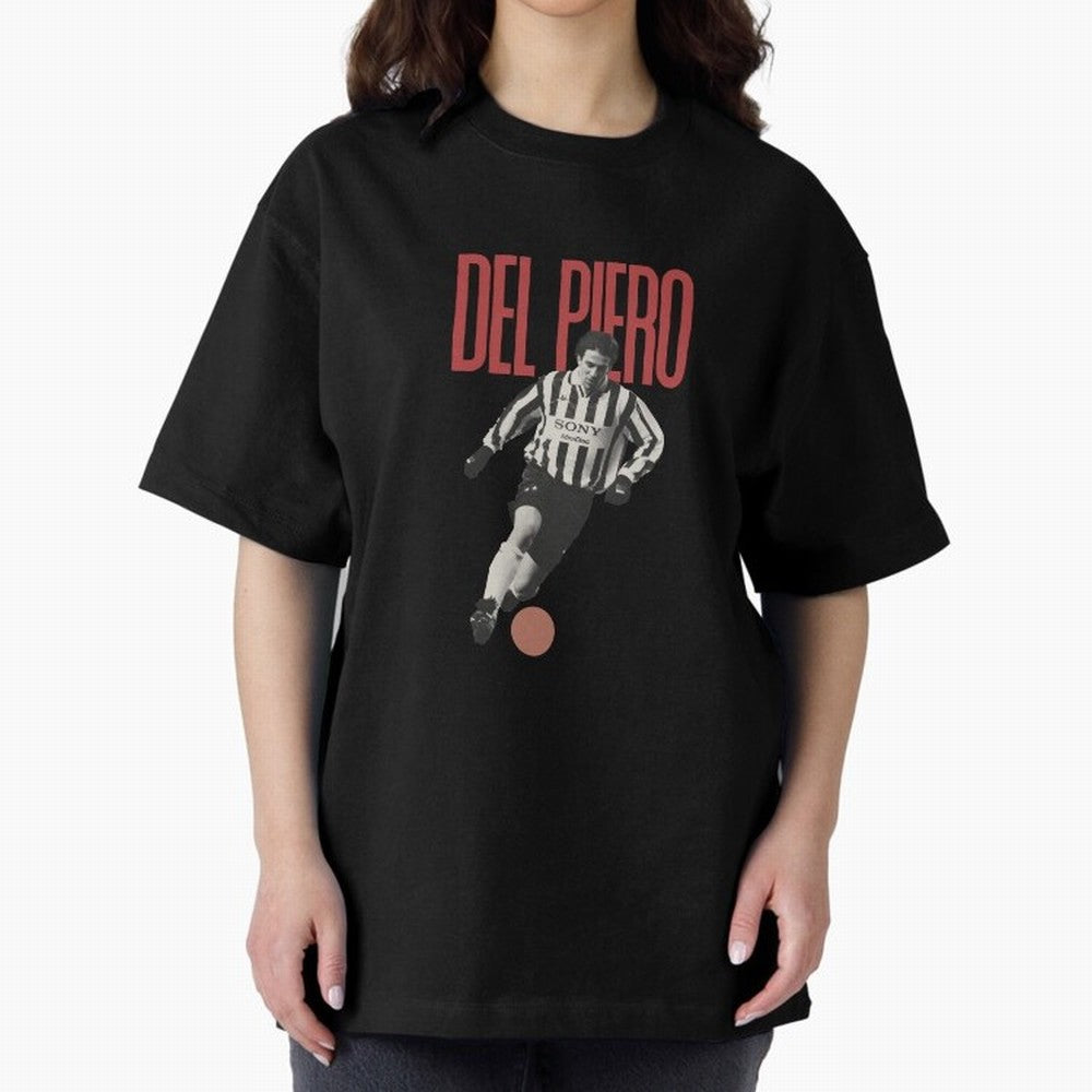 Alessandro Del Piero Minimalist Oversized T-Shirt Bring Supporter Culture to Match Day Hype around FIFA World Cup 2026, CR7 and Messi, Spain, Stadium Memories, Football Loyalty, International Chants and Championship Tradition; Made for Die Hard