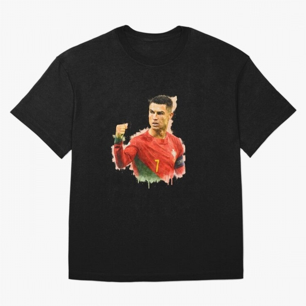 CR7 Cristiano Ronaldo potrait a powerful moment artwork Oversized T-Shirt Bring FIFA World Cup 2026 Built around Neymar, Haaland and Cristiano Ronaldo, Portugal Energy, Supporter Pride, Iconic Celebrations, Legendary Names and Global Match Day