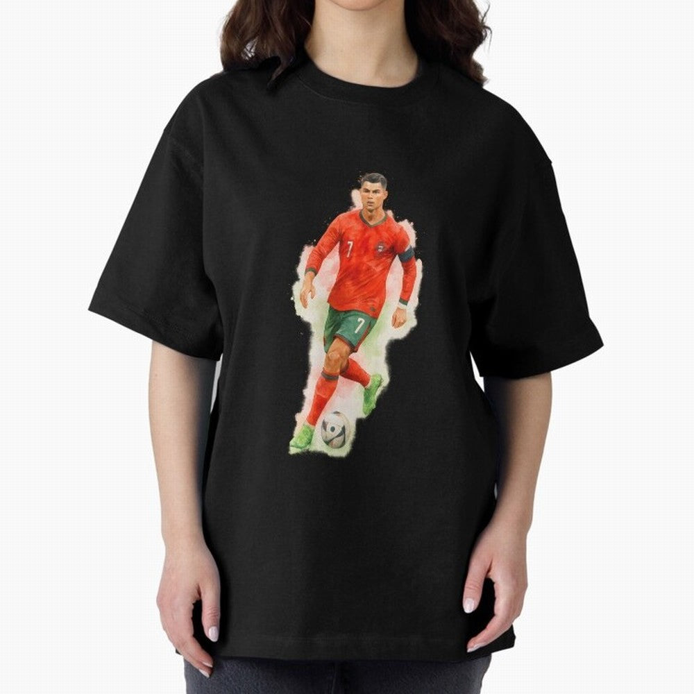 CR7 Cristiano Ronaldo a powerful moment artwork Oversized T-Shirt Enjoy the Biggest Football Party of FIFA World Cup 2026 for Fans of Messi and Cristiano Ronaldo and Netherlands, Bringing Football Passion, Legendary Performances, Festival Vibes and