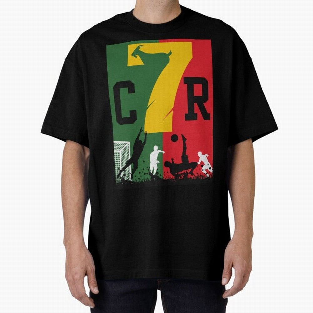 Portugal The Goat CR 7 World Cup 2026 Oversized T-Shirt Bring World Football Passion into the FIFA World Cup 2026 Journey through Haaland Highlights, Netherlands Pride, Goal Celebration Energy, Supporter Heritage, Football Icons and Worldwide
