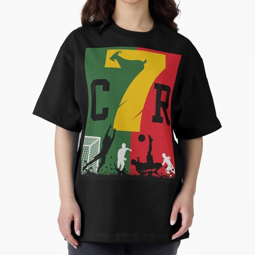 Portugal The Goat CR 7 World Cup 2026 Oversized T-Shirt Bring World Football Passion into the FIFA World Cup 2026 Journey through Haaland Highlights, Netherlands Pride, Goal Celebration Energy, Supporter Heritage, Football Icons and Worldwide