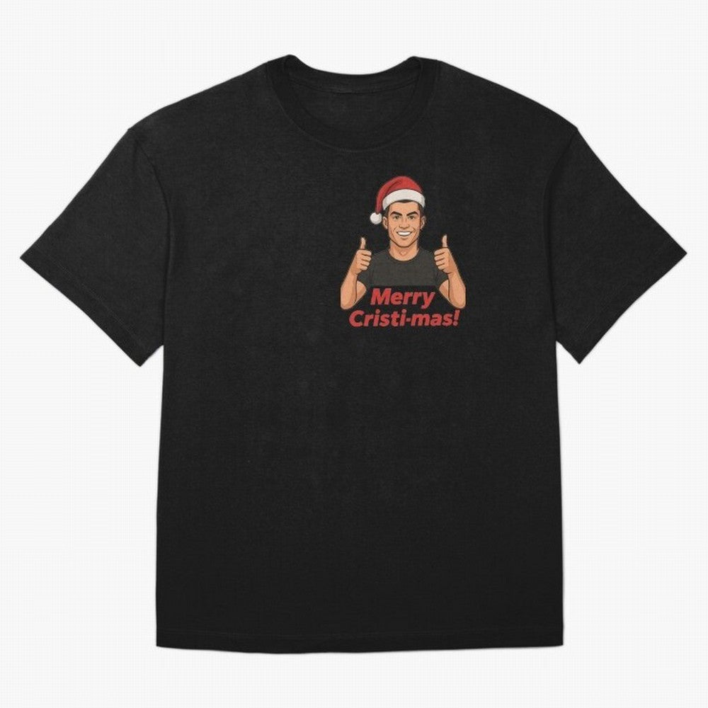 Merry Cristi-mas! CR7 Xmas holiday cheer Oversized T-Shirt Embrace FIFA World Cup 2026 Group Stage Spirit, Built around Germany, Haaland, Goal Celebration Energy, Supporter Heritage, Football Icons and Worldwide Tournament Joy; Created for Match