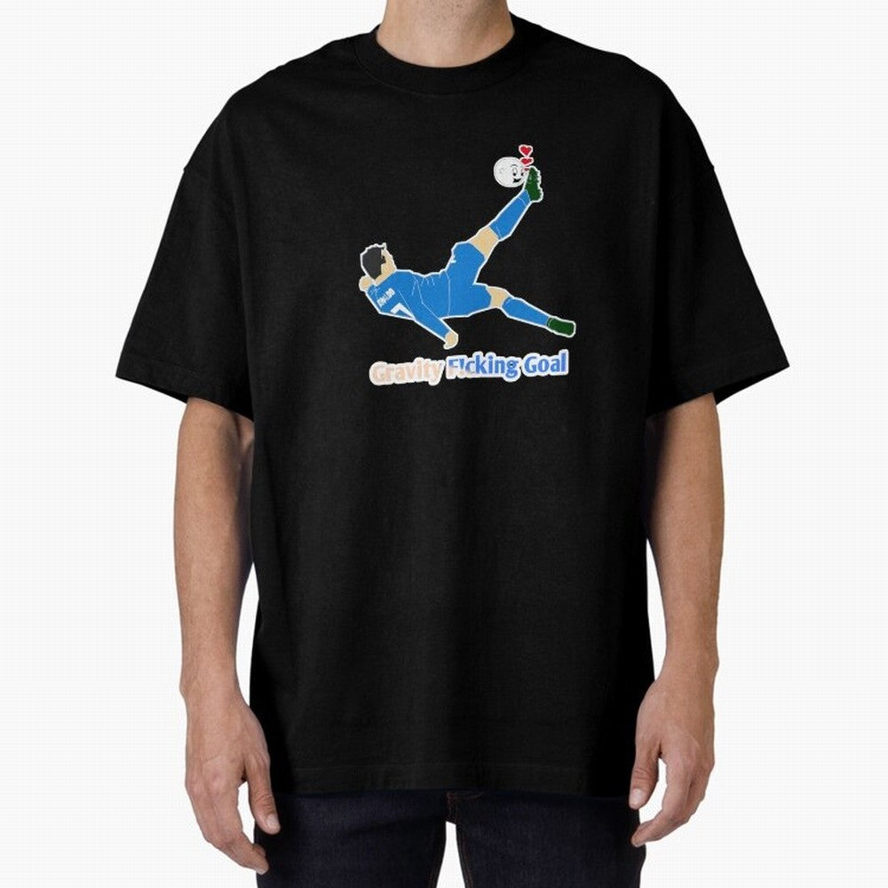 Cristiano Ronaldo Bicycle kick Oversized T-Shirt Remember Iconic Moments from FIFA World Cup 2026 for Fans of Mbappe and Neymar and Spain and Netherlands, Bringing Supporter Pride, Iconic Celebrations, Legendary Names and Global Match Day Energy;
