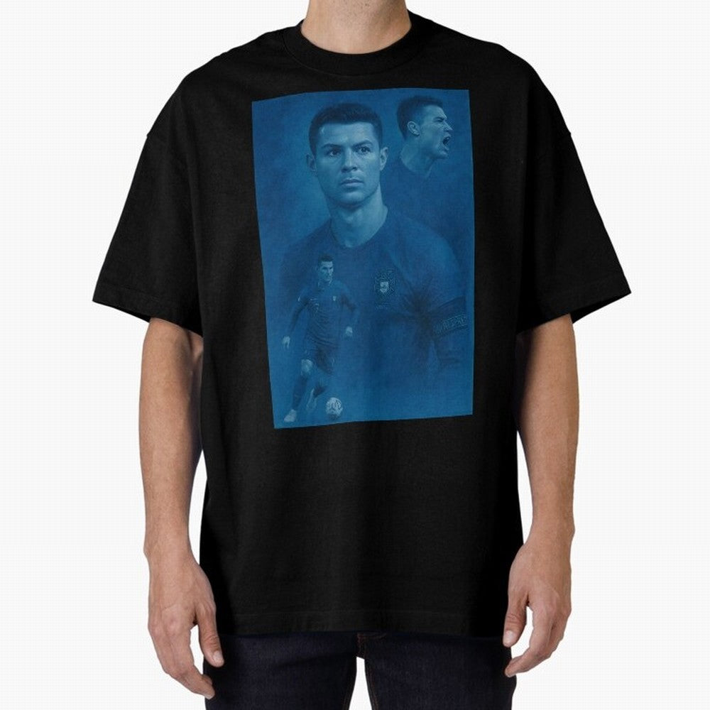 Blue Soccer Oversized T-Shirt Follow Match Day Hype around FIFA World Cup 2026, Haaland and Mbappe, Spain and Netherlands, Stadium Chants, National Pride, Trophy Dreams and Unforgettable Football Memories; Perfect for Supporters Who Want Bold