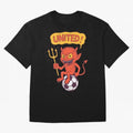 Manchester United The Red Devils Oversized T-Shirt Join Supporters Worldwide for FIFA World Cup 2026 USA Canada Mexico Inspired by Neymar, Haaland and Cristiano Ronaldo, Brazil Energy, Football Festival Excitement, Trophy Ambitions, Country