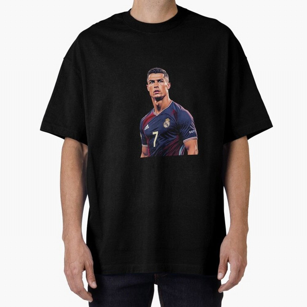 CR7 Siuuu Oversized T-Shirt Capture Stadium Memories from Match Day Hype around FIFA World Cup 2026 Group Stage, Messi, CR7 and Mbappe, Germany, Global Supporter Spirit, Legendary Goals, National Colors and Tournament Celebration; Great for