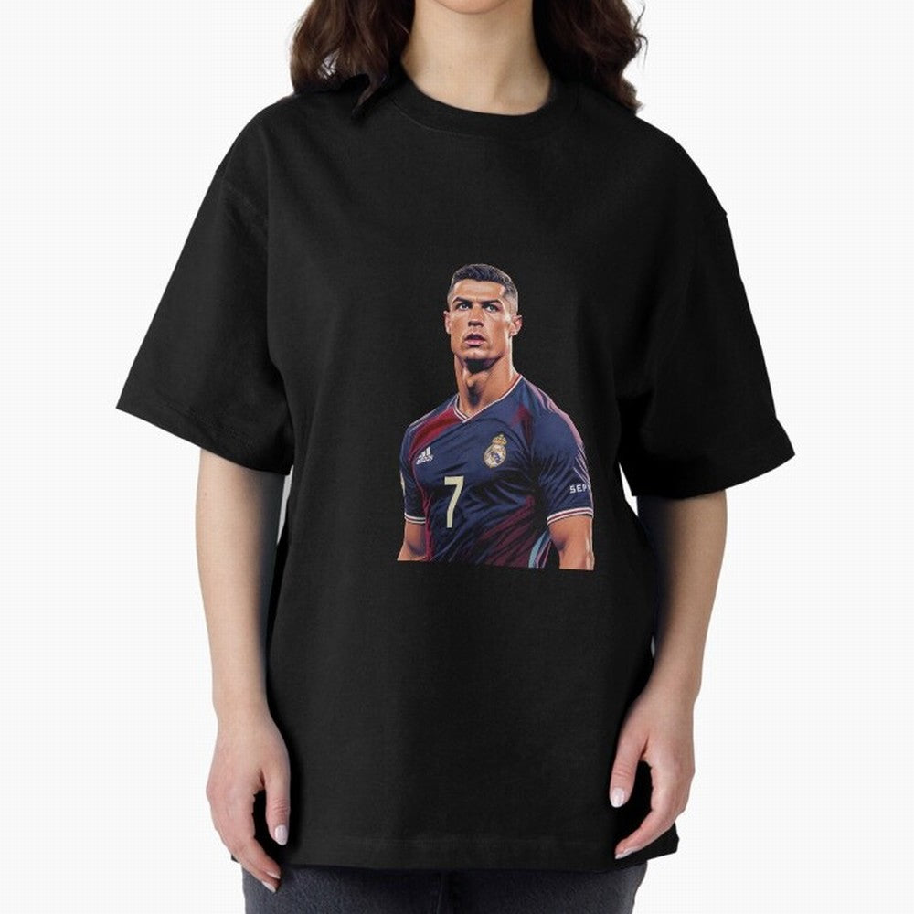 CR7 Siuuu Oversized T-Shirt Capture Stadium Memories from Match Day Hype around FIFA World Cup 2026 Group Stage, Messi, CR7 and Mbappe, Germany, Global Supporter Spirit, Legendary Goals, National Colors and Tournament Celebration; Great for
