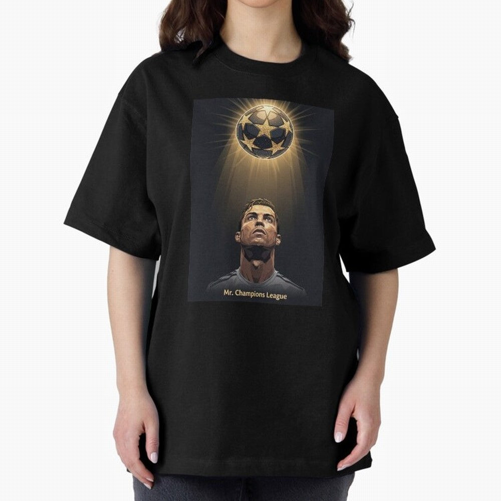 Ronaldo Madrid Oversized T-Shirt Show Your Love for FIFA World Cup 2026 USA Canada Mexico with CR7 and Messi, England, France and Netherlands Energy, Soccer Culture, Superstar Moments, National Team Dreams and Competitive Fire; Built for Supporters