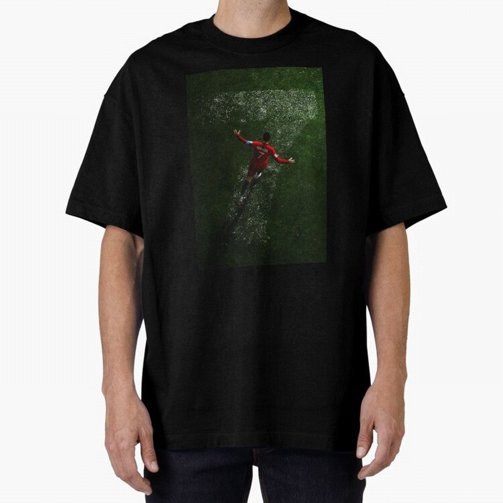 CR7 The G.O.A.T. Football Art - Cristiano Ronaldo Oversized T-Shirt Honor Football Greatness during FIFA World Cup 2026 USA Canada Mexico Built around Mbappe, France Energy, Stadium Memories, Football Loyalty, International Chants and Championship