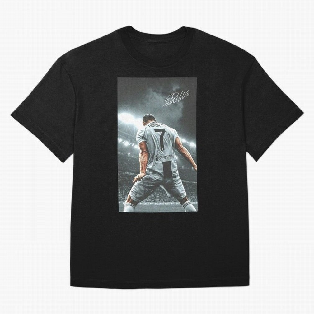 Cristiano Ronaldo Celebration Oversized T-Shirt Celebrate Supporters United by Match Day Hype around FIFA World Cup 2026, Messi, Neymar and Mbappe, Spain and Netherlands, Retro Football Energy, Iconic Rivalries, Trophy Chase Drama and Stadium