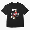 Cristiano Ronaldo - CR7 Oversized T-Shirt Celebrate the Magic of the FIFA World Cup 2026 Journey through Messi and Cristiano Ronaldo Highlights, Brazil Pride, Goal Celebration Energy, Supporter Heritage, Football Icons and Worldwide Tournament Joy;
